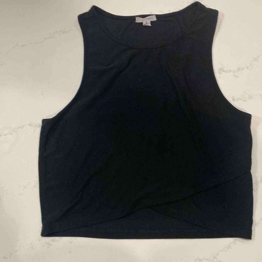 Super soft Basic black crop tank top